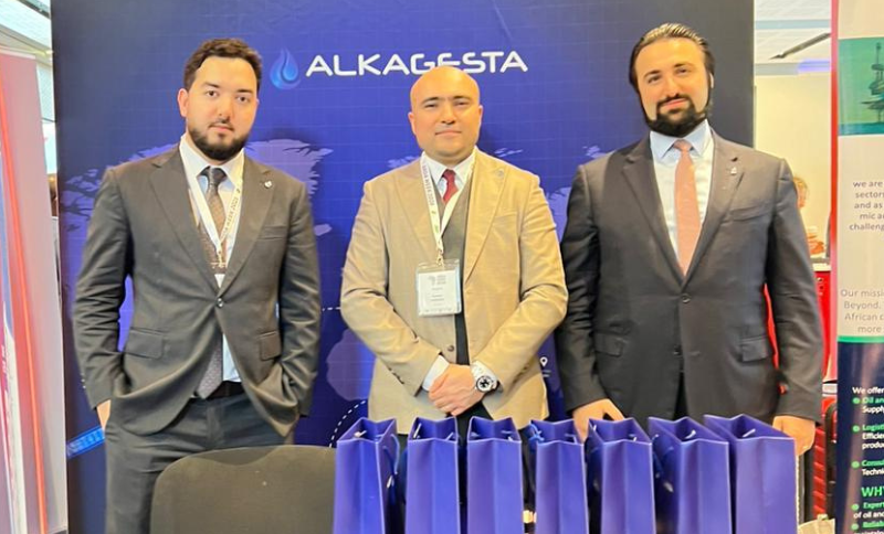 Alkagesta team of three representatives at the company booth during ARDA Week 2026 in Cape Town, South Africa