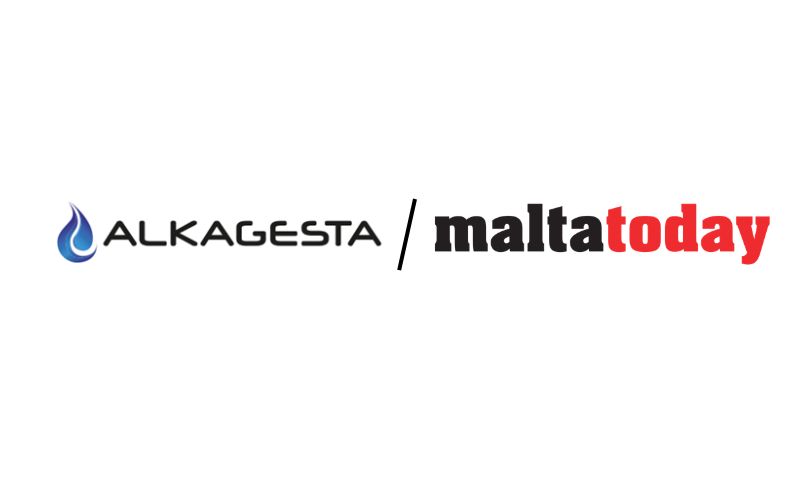 Alkagesta and Malta Today logos representing media coverage of aviation energy and fuel markets