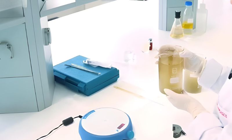Laboratory testing of liquid samples for environmental research in Clean Caspian project