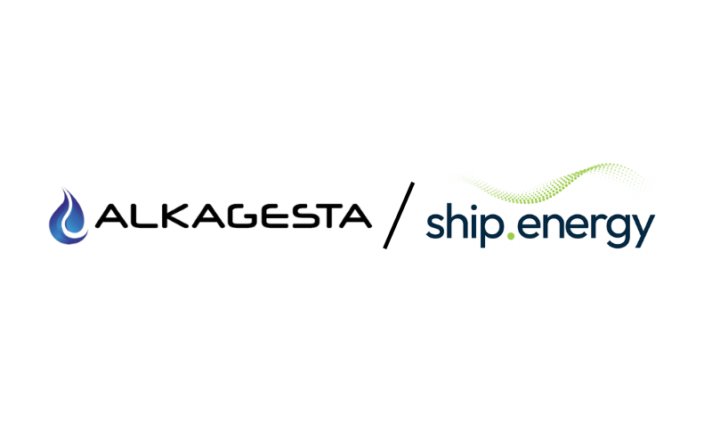 Alkagesta and Ship.Energy logos representing media feature on crude oil trading milestone